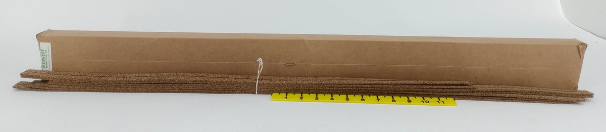 MIDWEST PRODUCTS N SCALE CORK ROADBED STRIPS, OB INV 263332252
