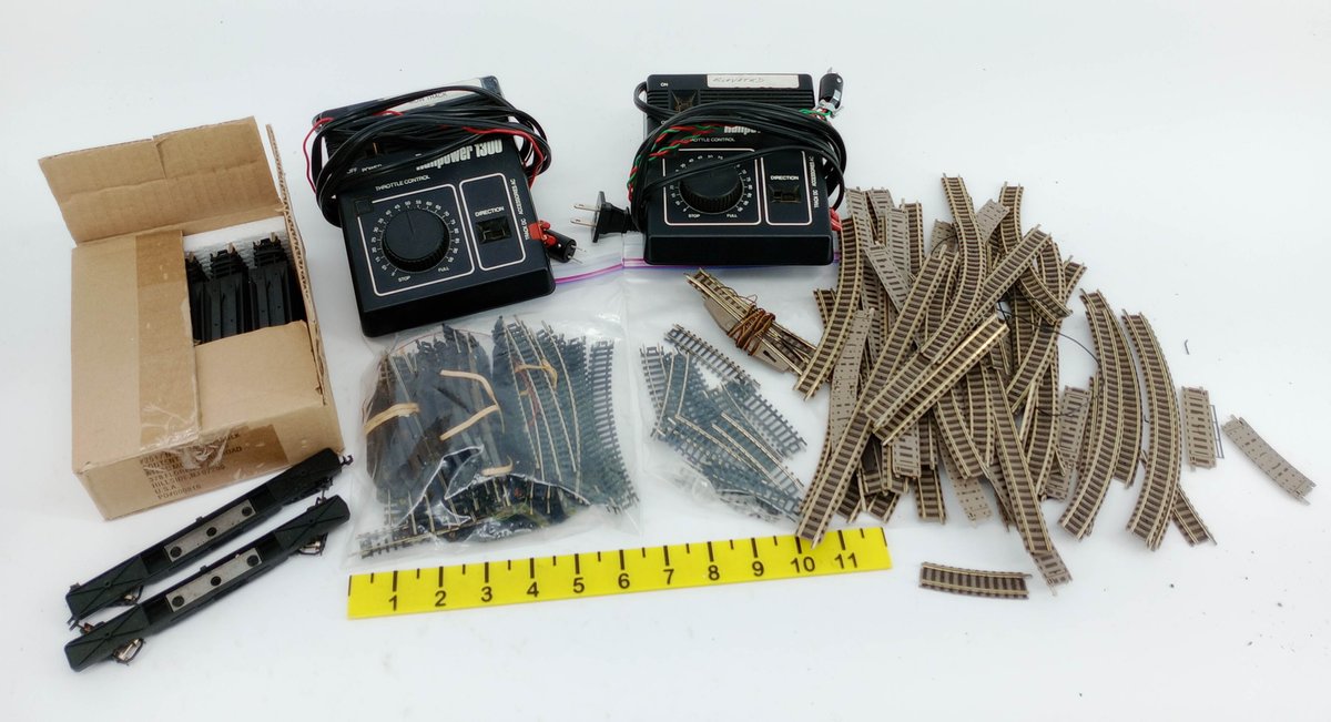 2 BACHMANN POWER 1300 THROTTLES, ATLAS N REREALERS, ASSORTED N GAUGE TRACK INV 263332254