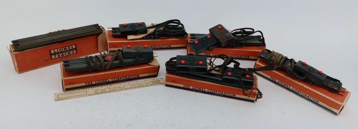 6 LIONEL O GAUGE UCS REMOTE CONTROL TRACK SETS WITH CONTROLLERS 6 OB  INV 261650620