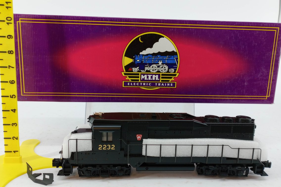 MTH O GAUGE MT-2071L PENNSYLVANIA 2232 EMD GP-30 DIESEL LOCOMOTIVE, OB  INV 263390243