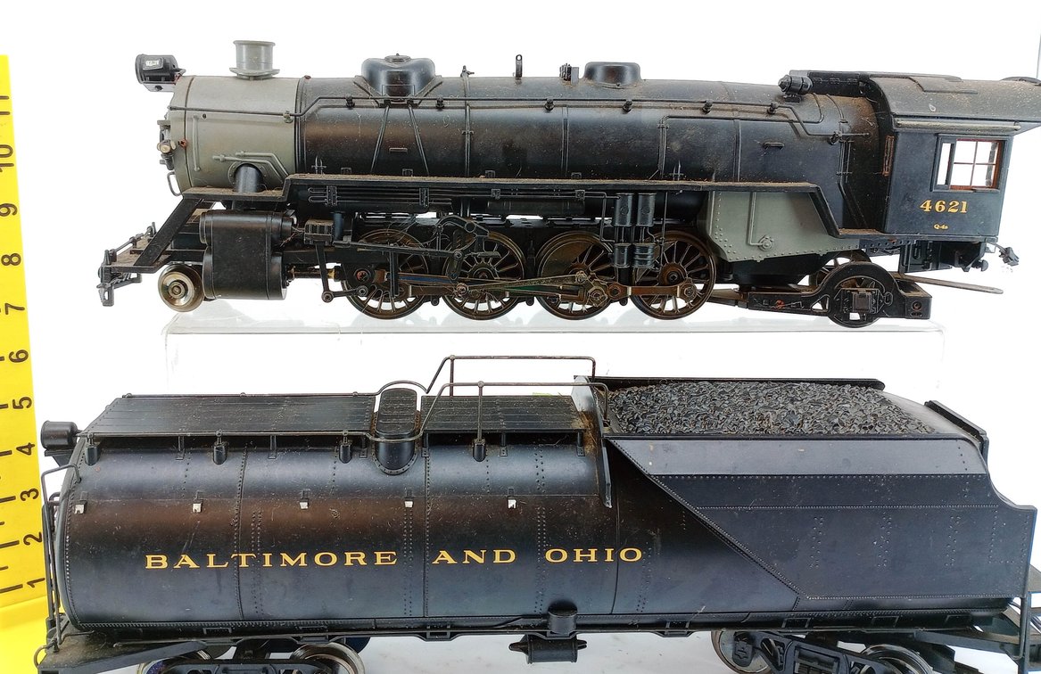 ARISTA CRAFT G GAUGE BALTIMORE AND OHIO 4621 4-8-2 STEAM LOCOMOTIVE & 18000 GAL TENDER  INV 263390252