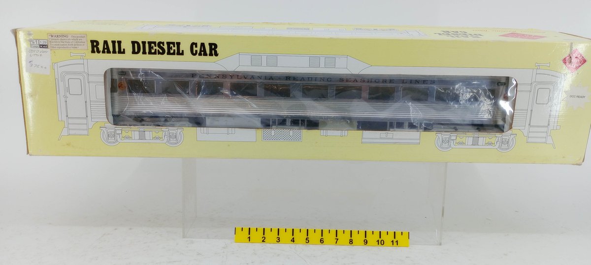 ARISTO-CRAFT G GAUGE PENNSYLVANIA-READING SEASHORE LINES RAIL DIESEL CAR M410, 1:29 SCALE, OB  INV 263390254