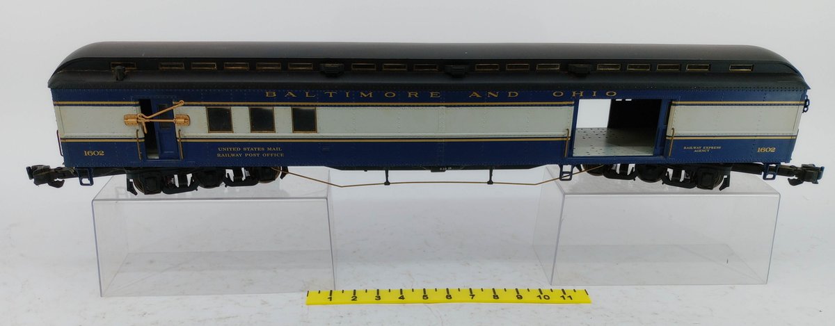 ARISTO-CRAFT BALTIMORE AND OHIO 1602 G GAUGE RAILWAY POST OFFICE BAGGAGE CAR  INV 263390261
