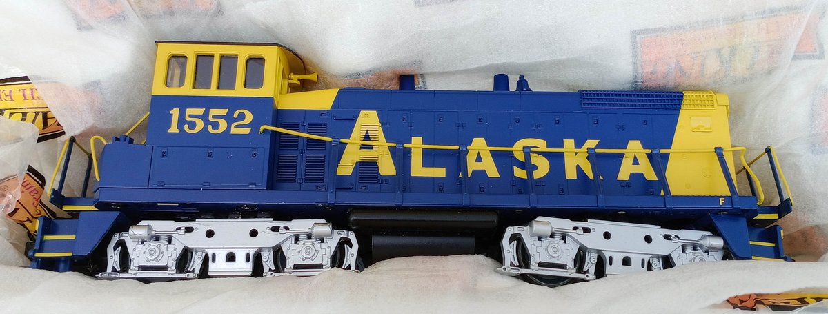 RAIL KING O GAUGE 30-4158-1E ALASKA SW-1500 DIESEL ENGINE W/ PROTO-SOUND 2.0, OB  INV 263390284