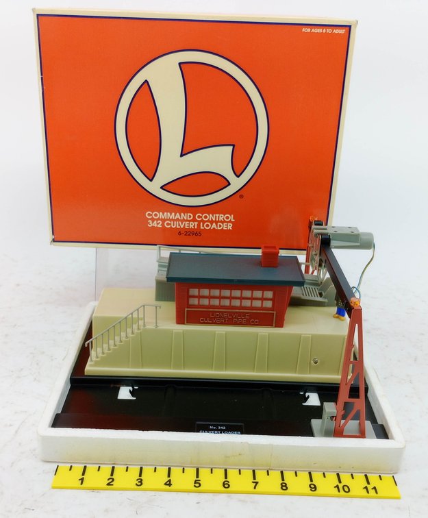 LIONEL O GAUGE 6-22965 COMMAND CONTROL 342 CULVERT LOADER, OB  INV 263390290