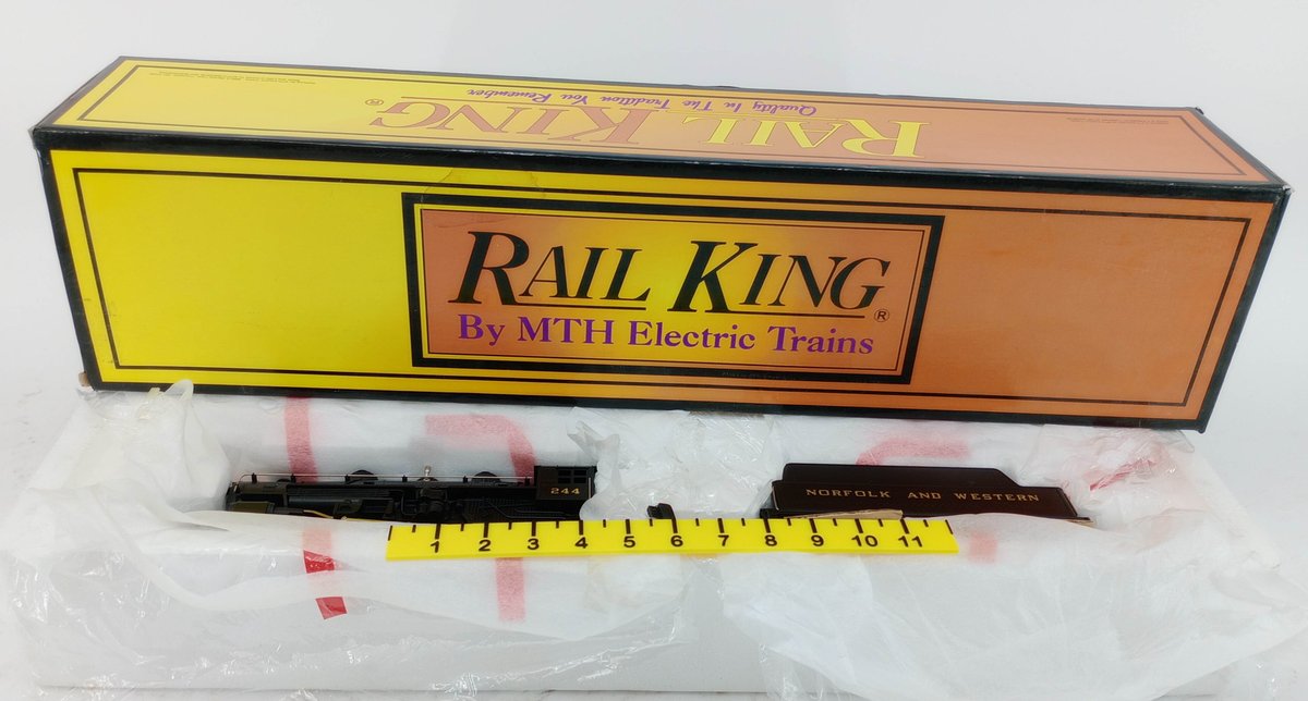 RAIL KING O GAUGE RK-1111L NORFOLK & WESTERN 0-8-0 SWITCH ENGINE & TENDER, OB  INV 263390306