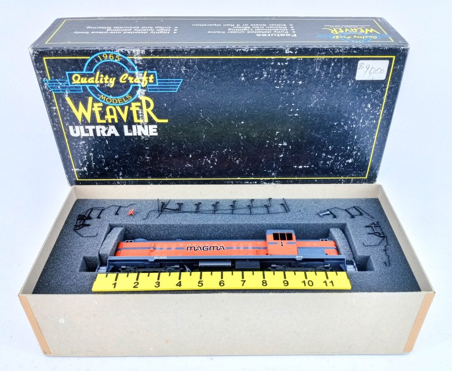 WEAVER ULTRA LINE O GAUGE #1 MAGMA HI-RAIL RS-3 DIESEL LOCOMOTIVE, OB  INV 263390388