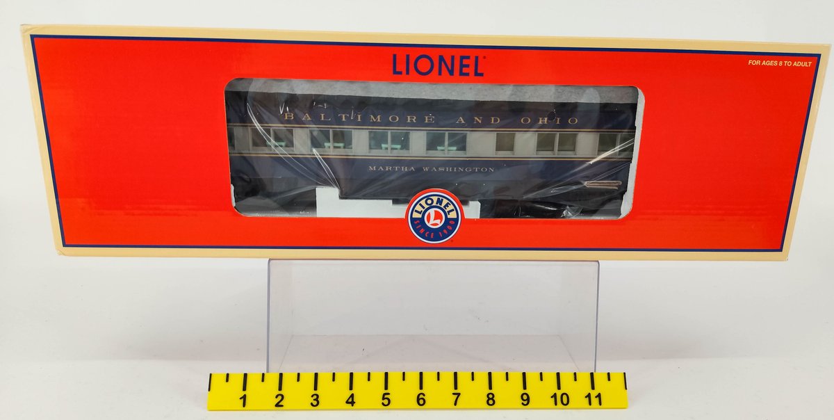 LIONEL O GAUGE 6-25523 B&O HEAVYWEIGHT STATIONSOUNDS DINER MARTHA WASHINGTON, OB  INV 263390419