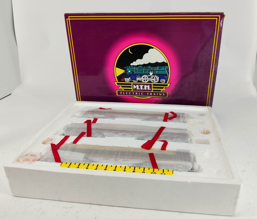 MTH EMD E-8 A-B-A DIESEL SET 3-RAIL O GAUGE W/ PROTOSOUND, OB  INV 263390439