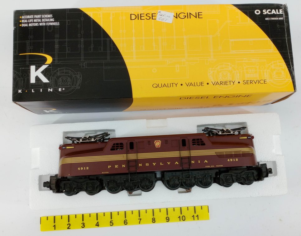 K-LINE O GAUGE K2780-4912IC PENNSYLVANIA PRR GG-1 ELECTRIC LOCOMOTIVE, OB  INV 263390457