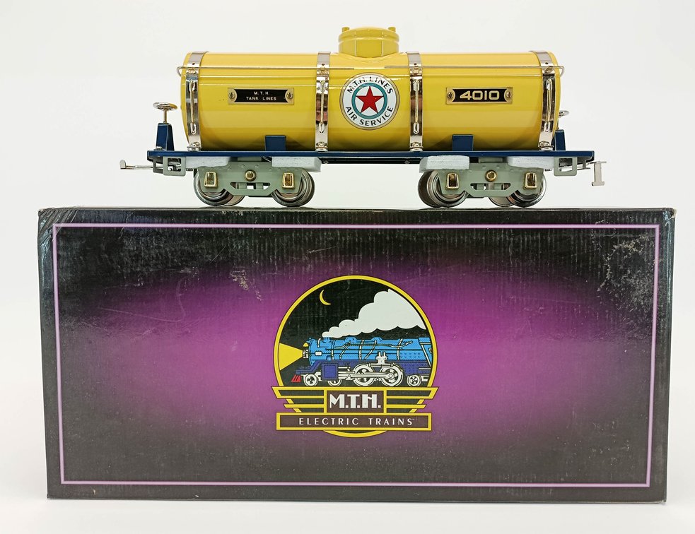 MTH STANDARD GAUGE 10-1142 4010 M.T.H. LINES AIR SERVICE TANK CAR, OB  INV 263410001