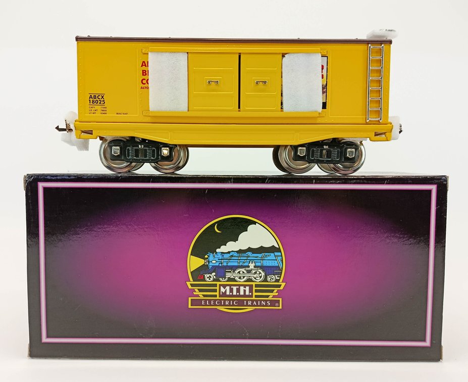 MTH STANDARD GAUGE 10-2066 200 SERIES CURVE BEER W/ NICKEL ABCX 18025 BOXCAR, OB  INV 263410007