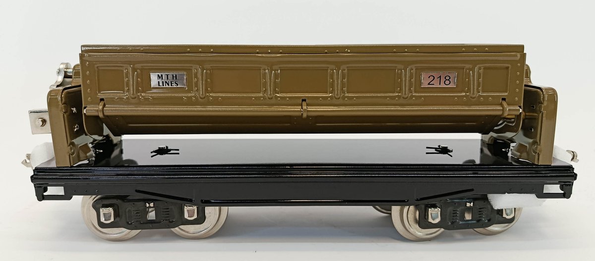 MTH TINPLATE TRADITIONS 10-1083 NO 218 MOJAVE DUMP CAR STANDARD GAUGE, OB  INV 263410033