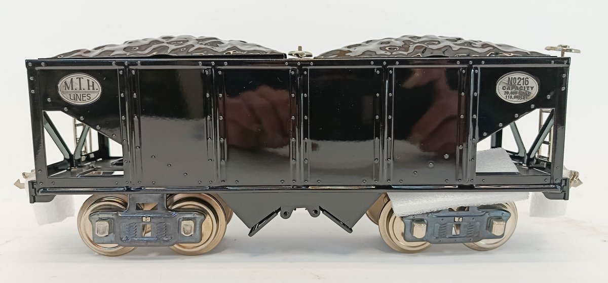 MTH TINPLATE TRADITIONS 10-2096 M.T.H. LINES 216 STANDARD GAUGE HOPPER CAR, OB  INV 263410046