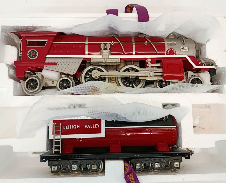 MTH 10-1205-1 LEHIGH VALLEY STD GAUGE 400E LOCOMOTIVE & TENDER, OB  INV 263410056