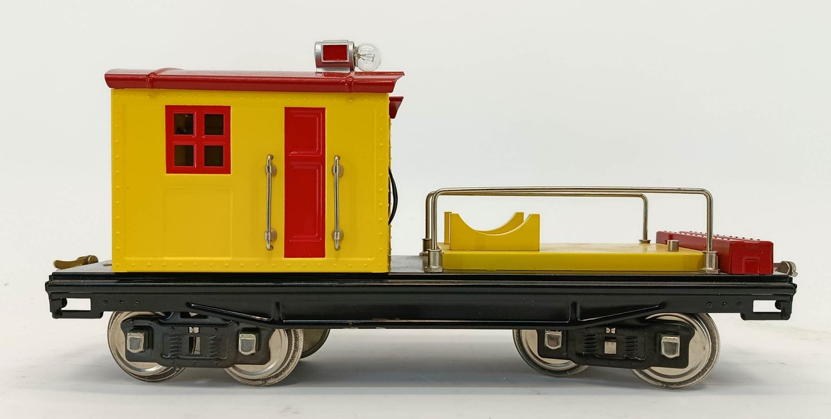 MTH 10-2077 200 SERIES STD GAUGE WORK CABOOSE, YELLOW & RED, OB  INV 263410070