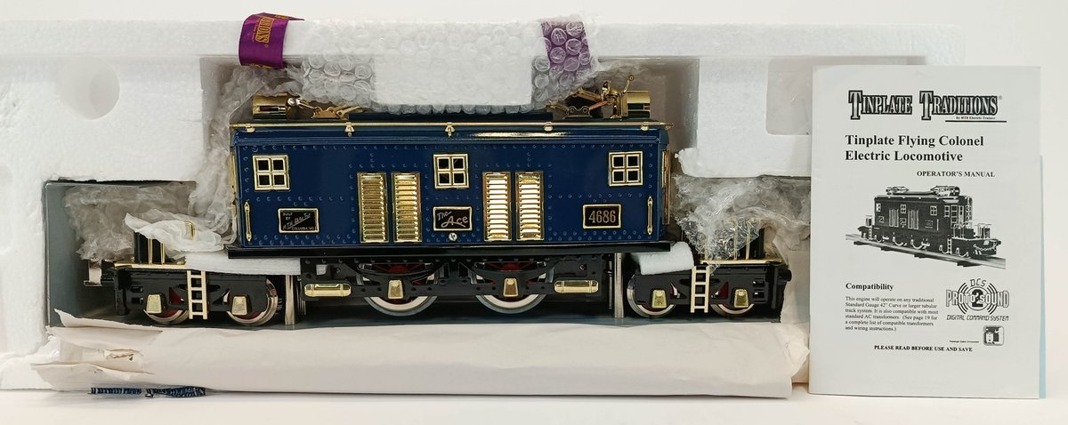 MTH 10-1196-1 FLYING COLONEL STD GAUGE ELECTRIC LOCOMOTIVE 4686, OB  INV 263410096