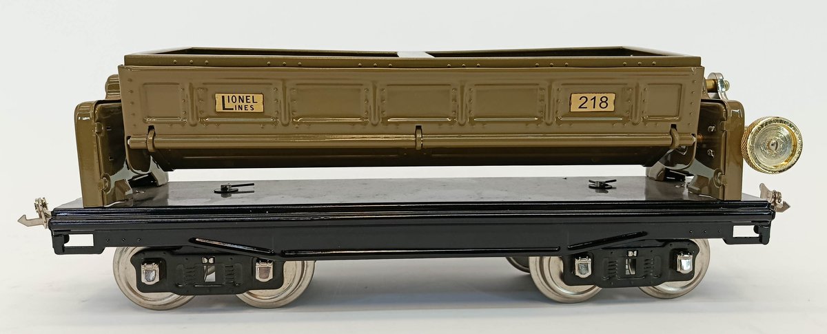 MTH TINPLATE TRADITIONS 218 LIONEL LINES MOJAVE DUMP CAR, STD GAUGE, OB  INV 263410121