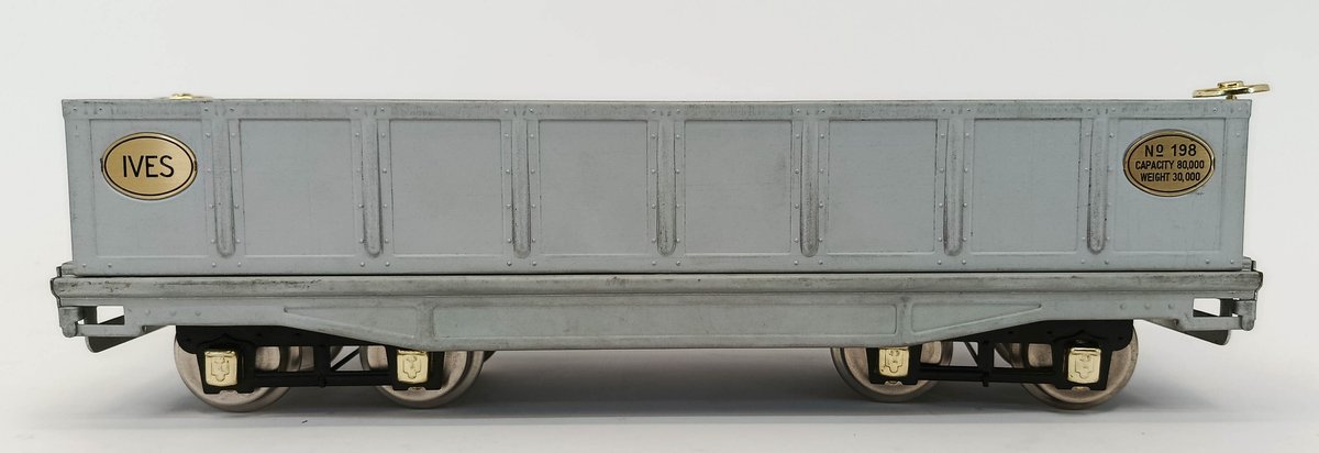 MTH 198 IVES UNDECORATED GONDOLA, STD GAUGE, OB  INV 263410120