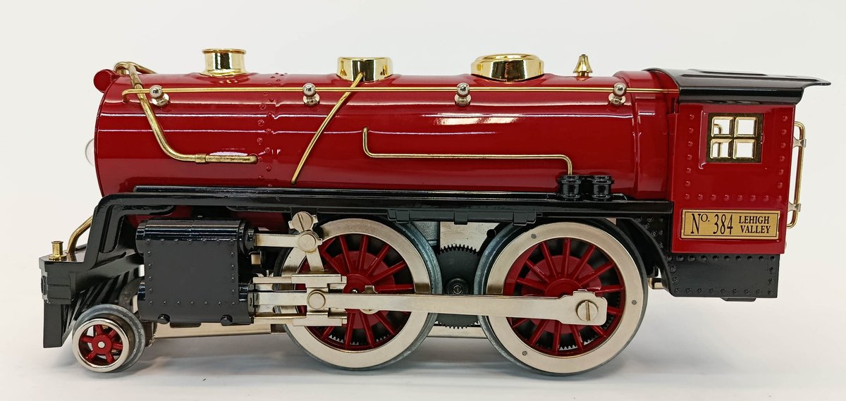 MTH 384 LEHIGH VALLEY STEAM LOCOMOTIVE W/ Z-1000 TRANSFORMER & TRACK, STD GAUGE, OB  INV 263410123