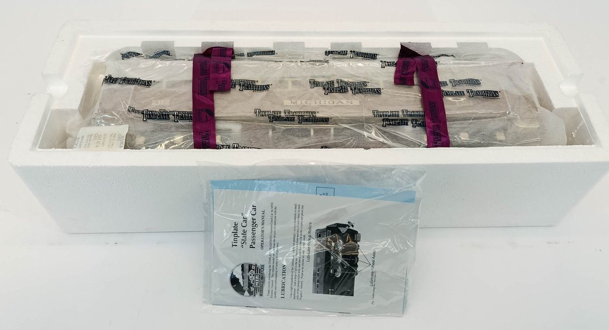 MTH 10-5001 MICHIGAN TWO TONE BROWN STANDARD GAUGE STATE CAR, OB  INV 263410134