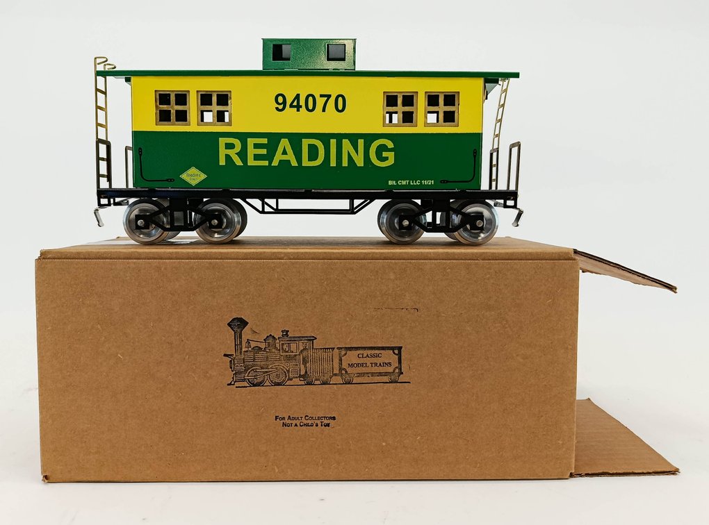 CLASSIC MODEL TRAINS STD GAUGE 94070 READING CABOOSE, OB  INV 263410146