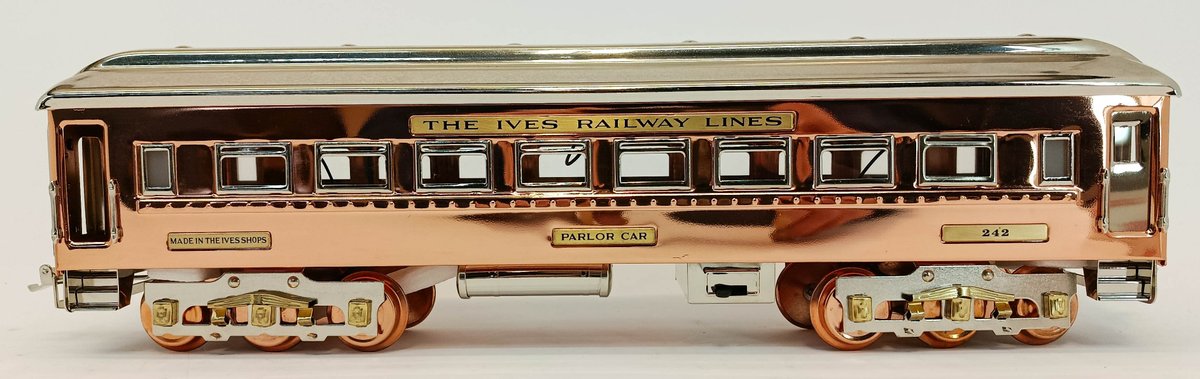 MTH 10-1201-C IVES RAILWAY LINES #242 STANDARD GAUGE PARLOR CAR, OB  INV 263410155