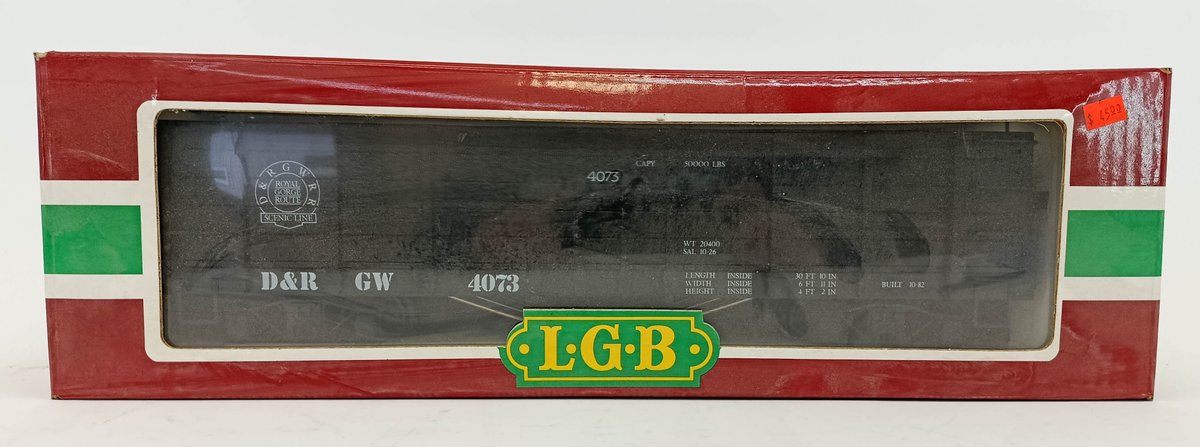 LGB G GAUGE 4073 D&RGW GONDOLA, OB  INV 263410157