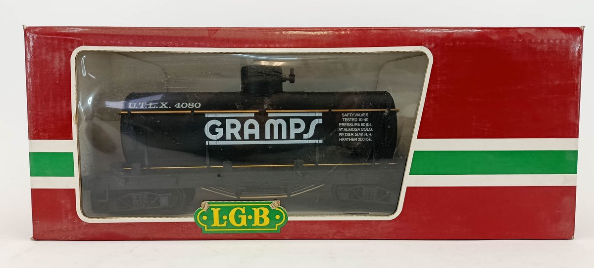 LGB G GAUGE 4080 GRAMPS U.T.L.X. TANK CAR, OB  INV 263410167