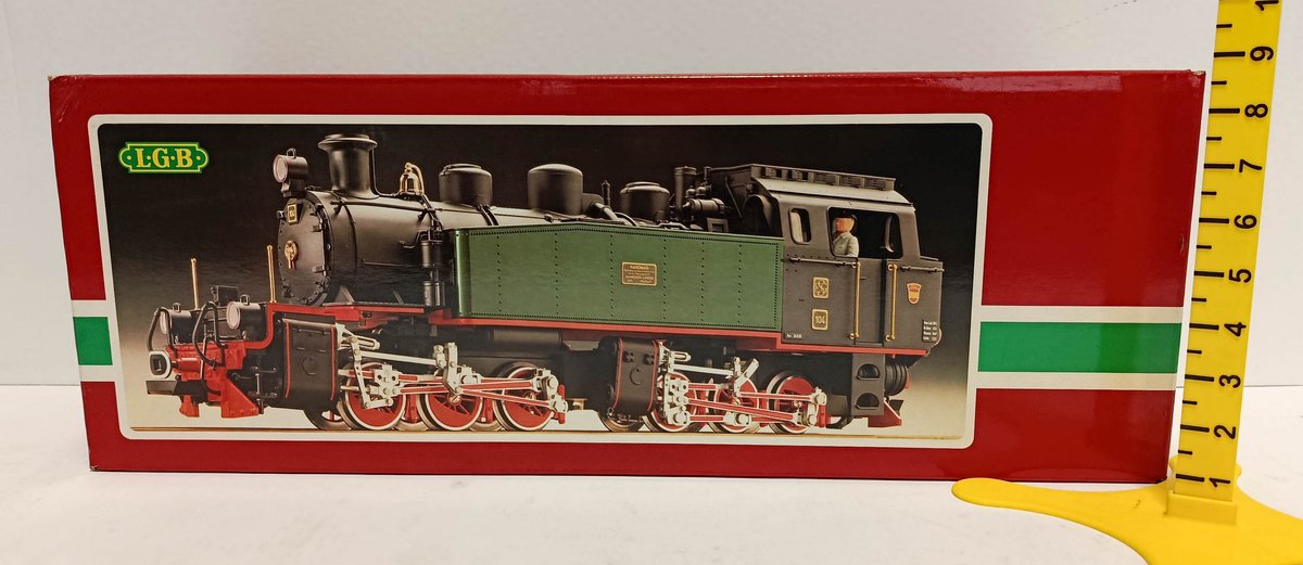 LGB G GAUGE 2085D HANOMAG 0-6-6-0 MALLET STEAM LOCOMOTIVE #104, OB  INV 263410186