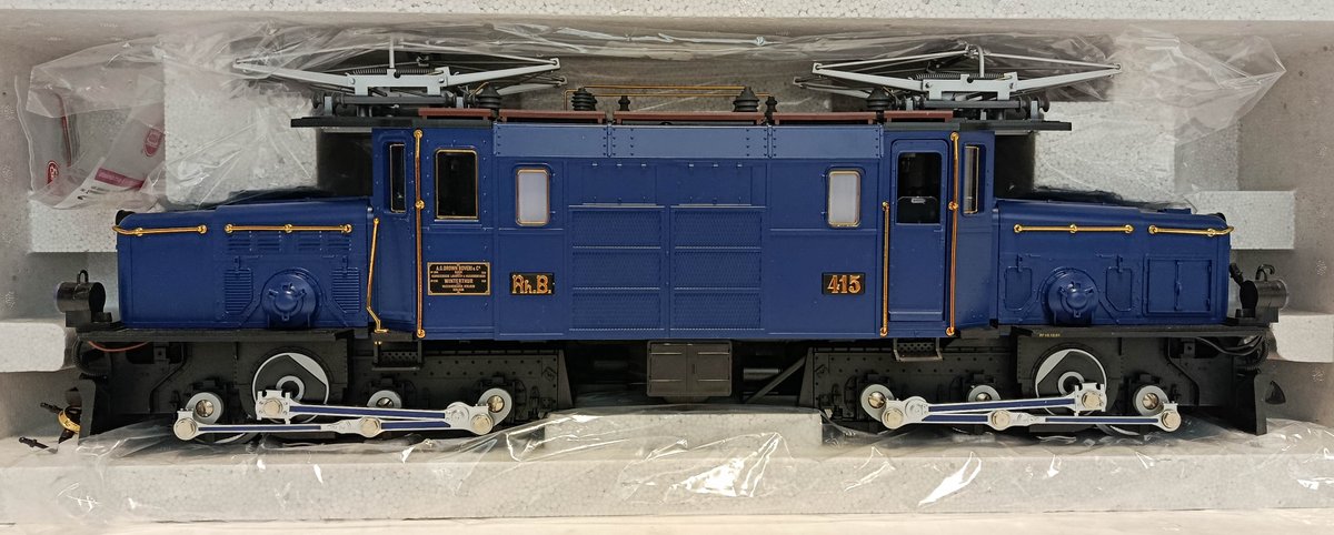 LGB 24402 RHB 415 G GAUGE ELECTRIC CROCODILE LOCOMOTIVE, OB  INV 263410188