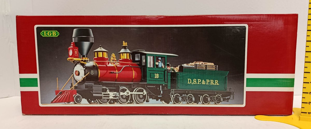 LGB D.S.P. & P.R.R. #71 G GAUGE STEAM LOCOMOTIVE & TENDER W/ LOGS, OB  INV 263410187