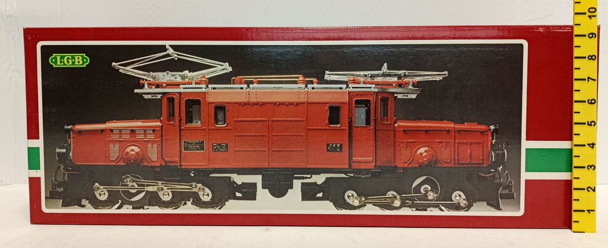 LGB G GAUGE 2040 RHB 413 ELECTRIC CROCODILE LOCOMOTIVE, OB  INV 263410194