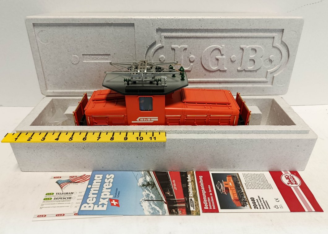 LGB G GAUGE 20440 RHB ELECTRIC SWITCHER LOCOMOTIVE #213, OB  INV 263410196