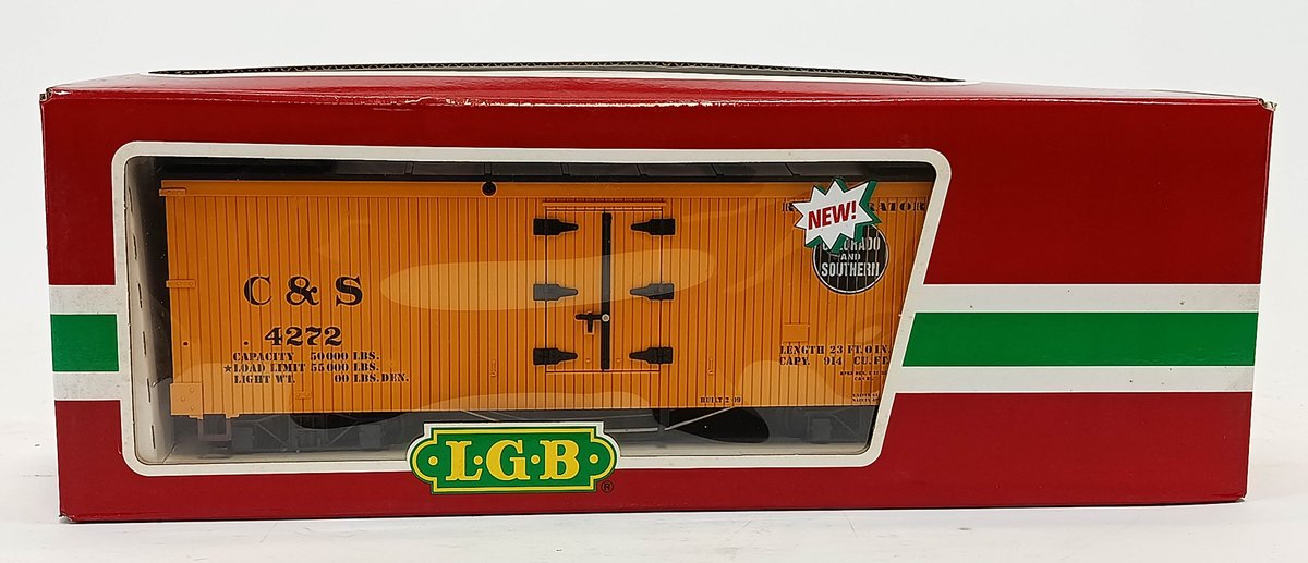 LGB G GAUGE 42720 C&S COLORADO & SOUTHERN REEFER, OB  INV 263410211