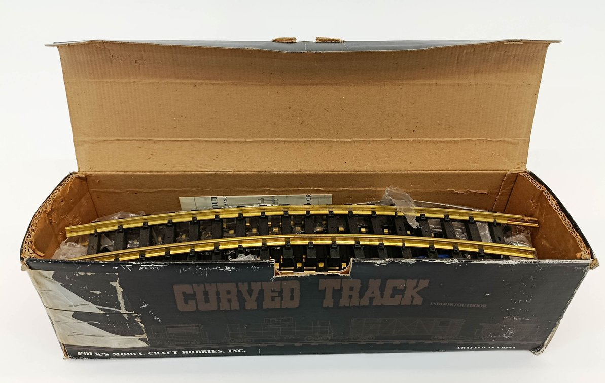 ARISTO-CRAFT ART-30110 G GAUGE MEDIUM CURVED TRACK 12 PCS, OB  INV 263410224