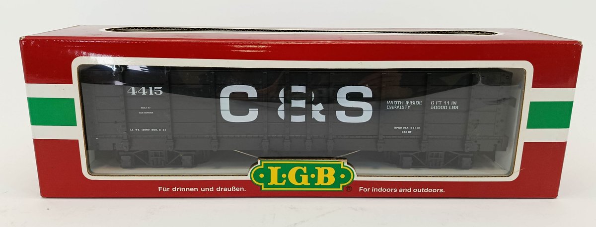LGB G GAUGE 41730 C&S GONDOLA, OB  INV 263410235