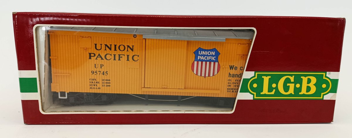 LGB G GAUGE 4067 UNION PACIFIC UP 95745 BOXCAR, OB  INV 263410233