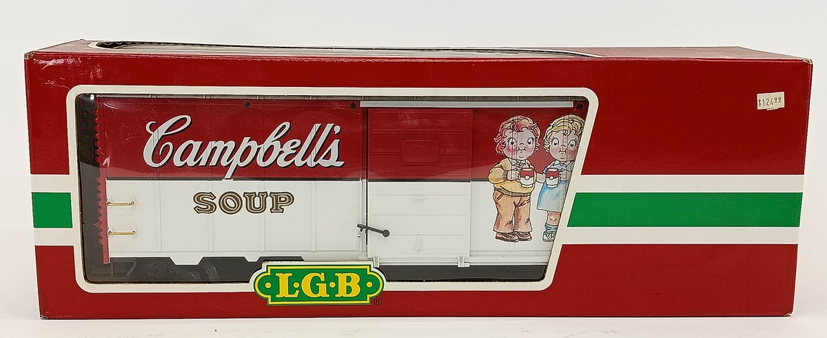 LGB G GAUGE 41911 CAMPBELL'S SOUP BOXCAR, OB  INV 263410236