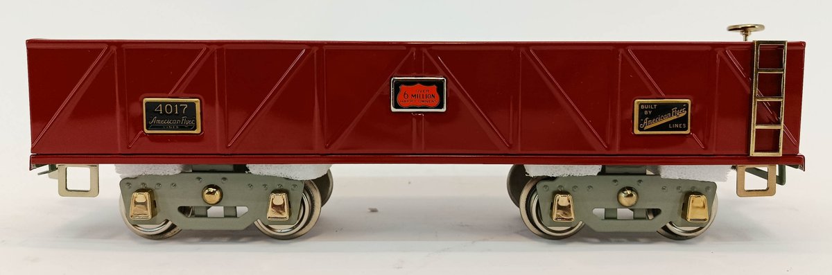 MTH AMERICAN FLYER 4017 MAROON SAND CAR STANDARD GAUGE, OB  INV 263410242