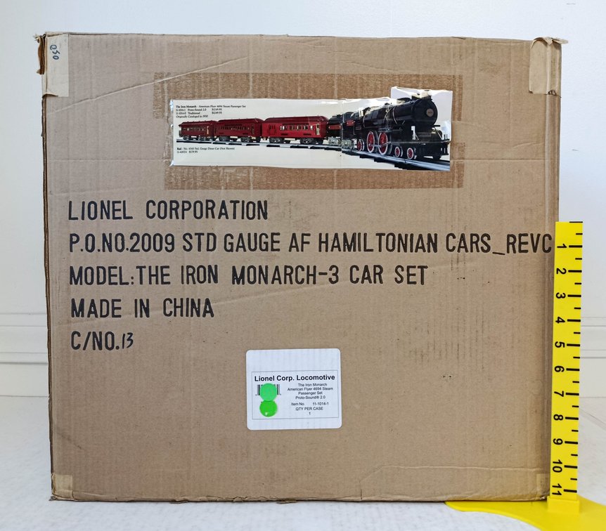 LIONEL 11-1014-1 AMERICAN FLYER IRON MONARCH 4694 STD GAUGE PASSENGER SET W/ PROTO-SOUND 2.0, 5 OBS  INV 263410284
