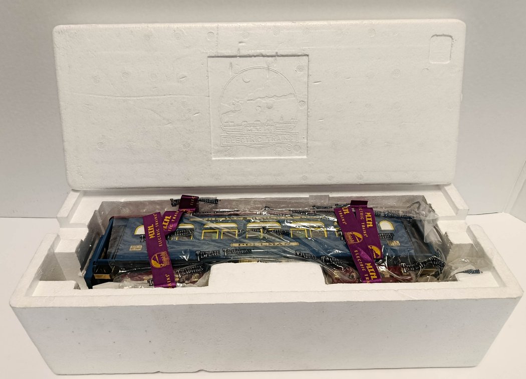 MTH STD GAUGE 10-1144C #248 IVES RAILWAY LINES PULLMAN PASSENGER CAR, BLUE & RED, OB  INV 263410297