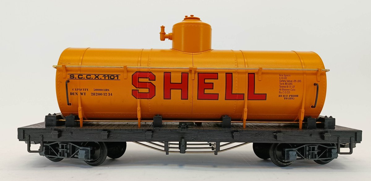 2 LGB G GAUGE SHELL SINGLE DOME TANK CARS SCCX 1101 & A-10  INV 263410311