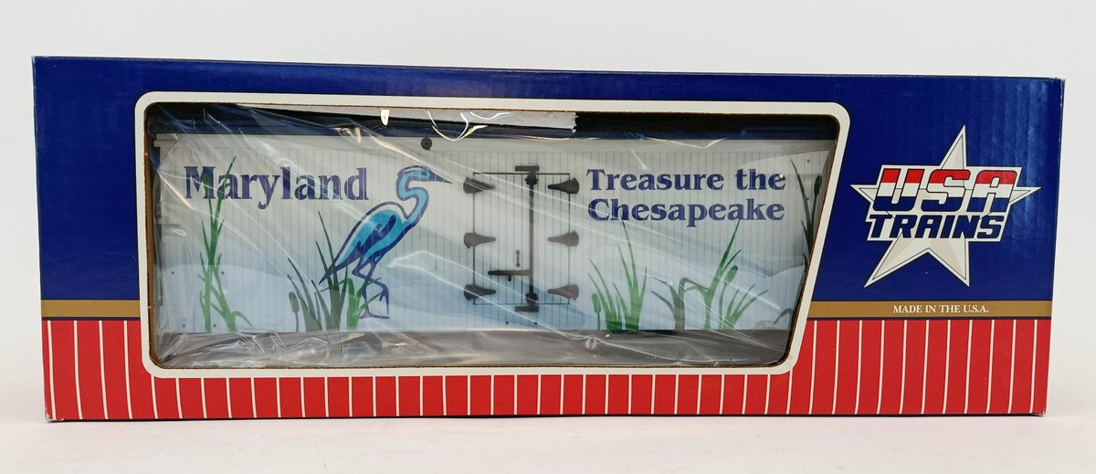 USA TRAINS MARYLAND TREASURE THE CHESAPEAKE G GAUGE REEFER, OB  INV 263410321