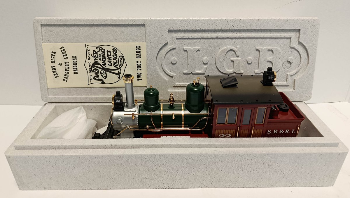 LGB G GAUGE 20251 SR&RL 22 2-4-0 STEAM LOCOMOTIVE, OB  INV 263410328