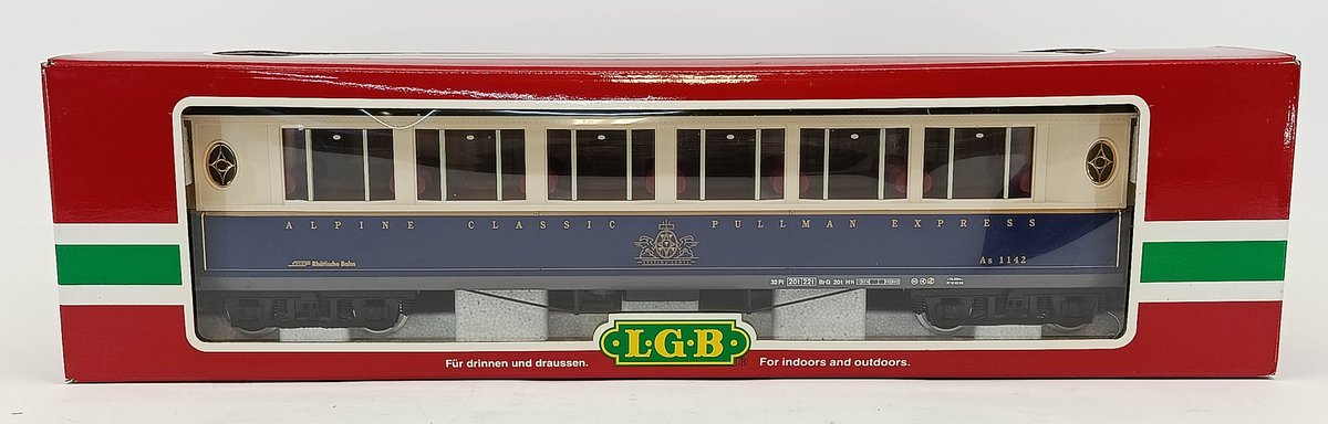 LGB G GAUGE 34650 ALPINE CLASSIC PULLMAN EXPRESS RHATISCHE BAHN PASSENGER CAR, OB  INV 263410329
