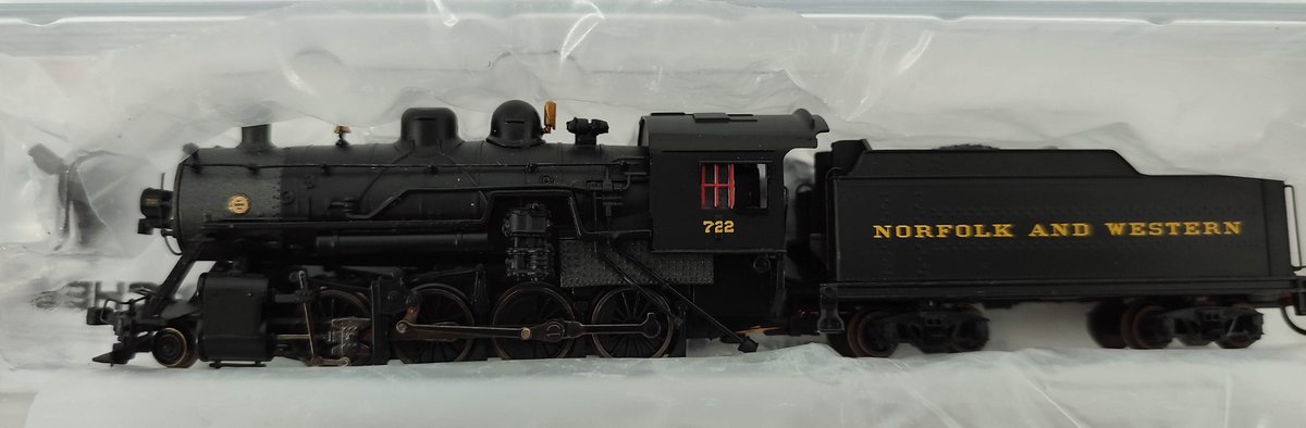 N GAUGE BACHMANN N STEAM LOCOMOTIVE & TENDER BALDWIND 2-8-0 CONSTOLIDATION ECONAMI DCC SOUND NORFOLK & WESTERN 722 #51353 OB  INV 262380542