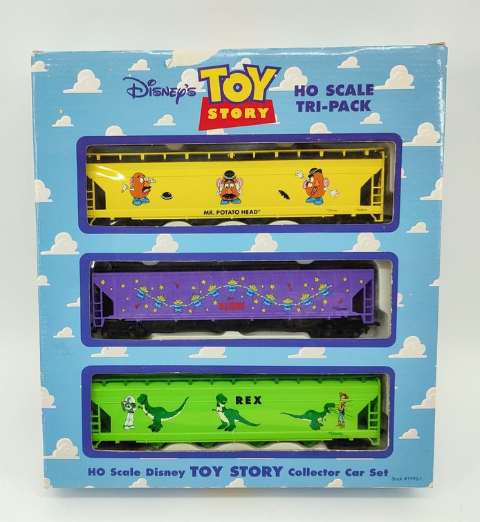 HO GAUGE IHC DISNEY'S TOY STORY COLLECTOR CAR SET 1996-1 HO SCALE TRI-PACK OB  INV 262380551