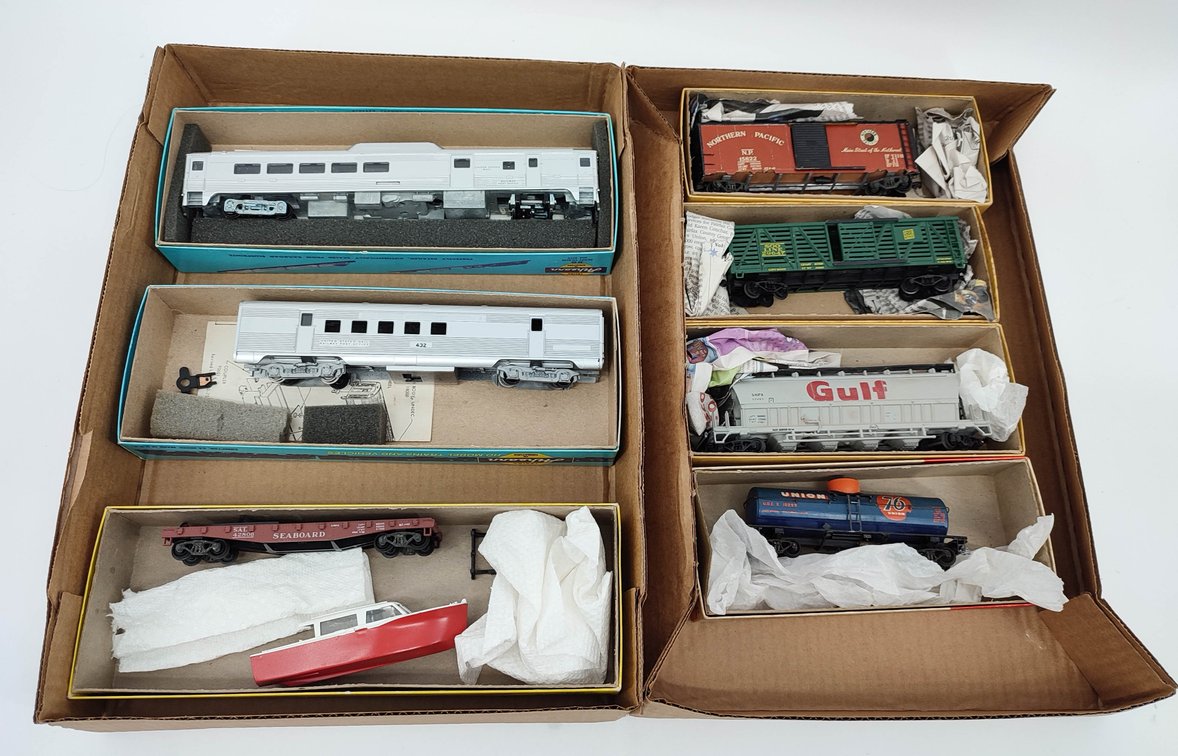 HO GAUGE 7 ATHEARN TRAIN CARS MIXED LOT  INV 262380557