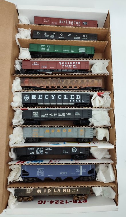 HO GAUGE 11 GONODOLA'S CB&O, D&RGW, E.J. & E, SP, UCR, MON, PRR, BM, MIDLAND, AND OTHER MIXED  INV 262380560